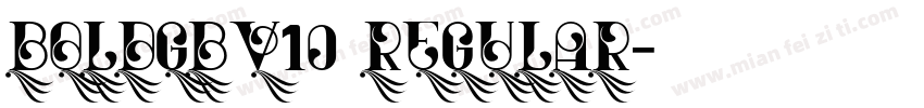 BoldGBV10 Regular字体转换